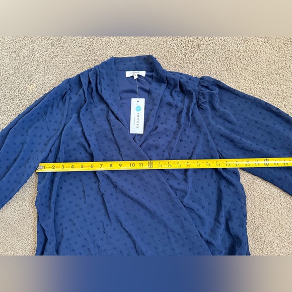 BEACON APPAREL Clipdot blouse size 1X - Picture 5 of 8